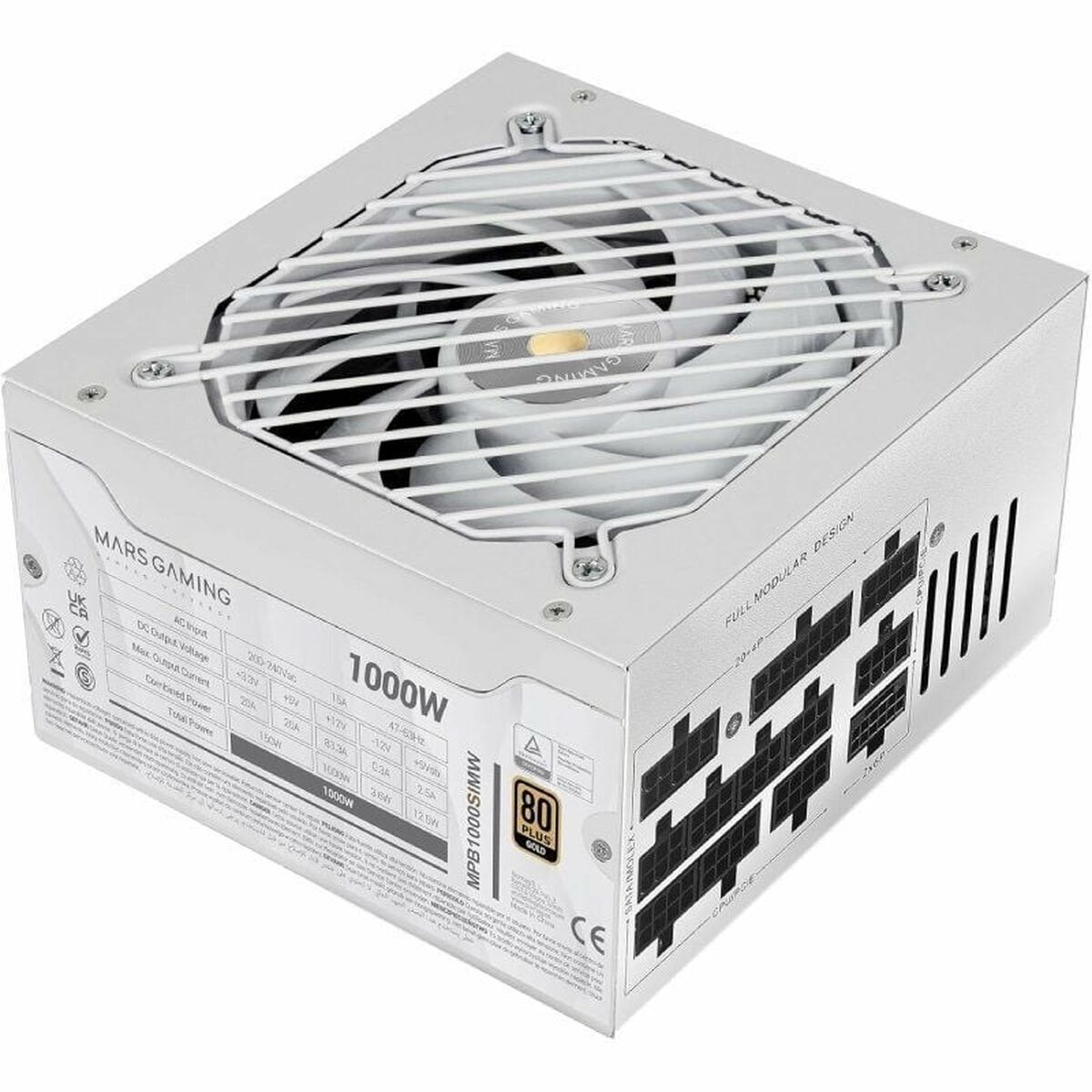 Sursă de Alimentare Mars Gaming MPB1000SIMW 1000 W 80 Plus Gold