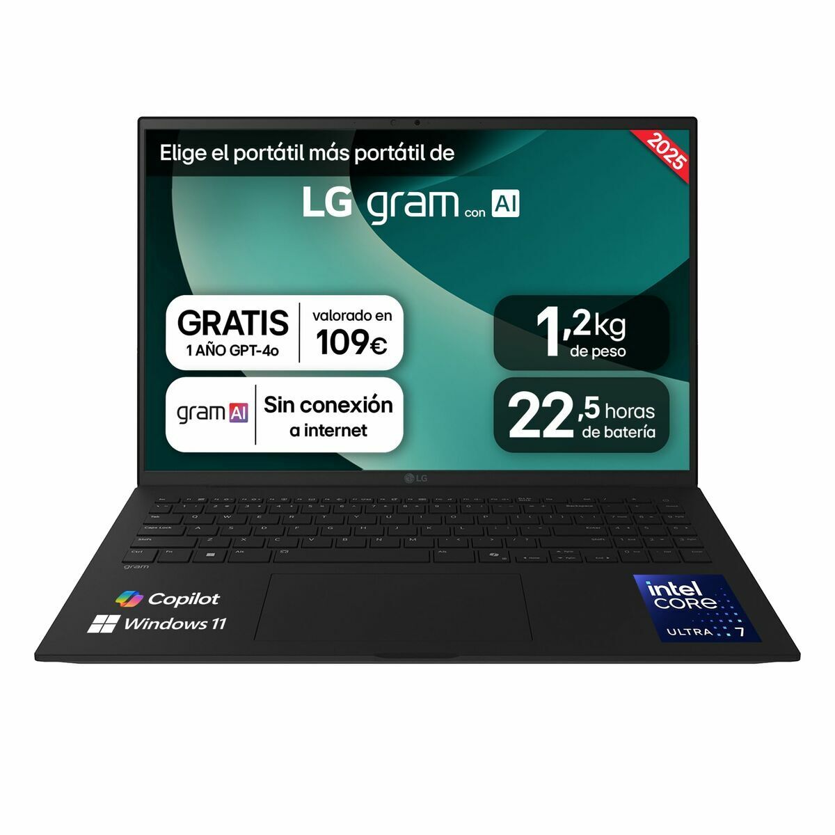 Laptop LG 16Z90T-G.AD88B 2 TB SSD 16" intel core ultra 7 255H 32 GB RAM