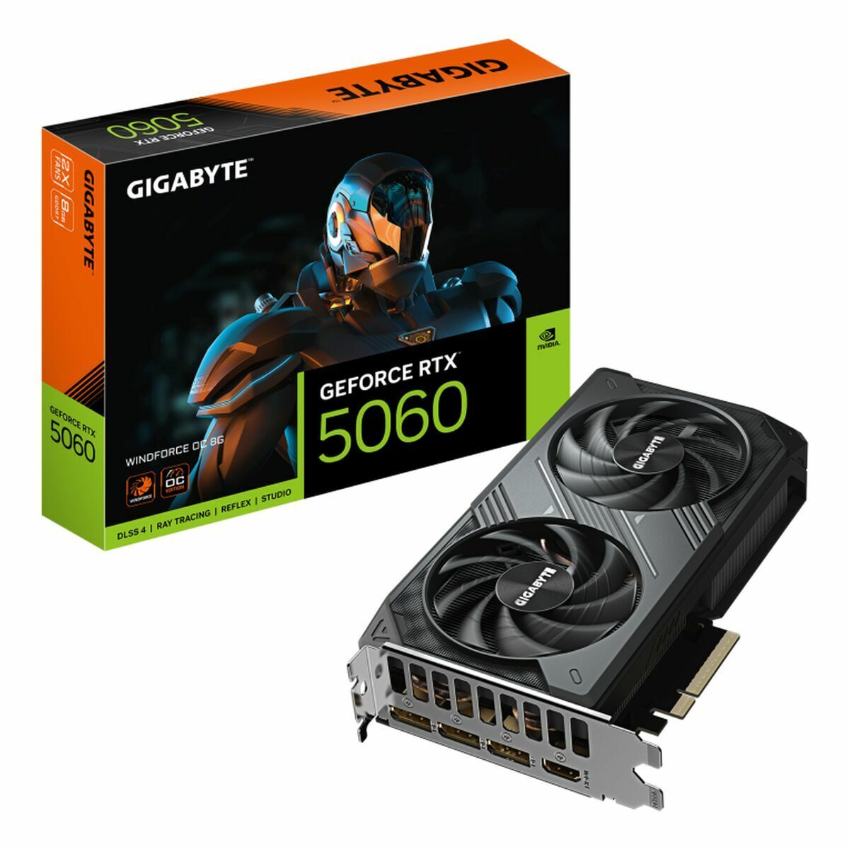 Placă Grafică Gigabyte GV-N5060WF2OC-8GD GEFORCE RTX 5060 8 GB GDDR7