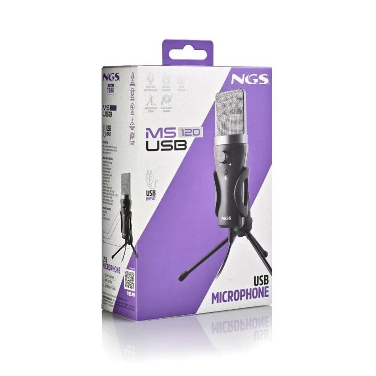 Microfon NGS MS120USB Negru