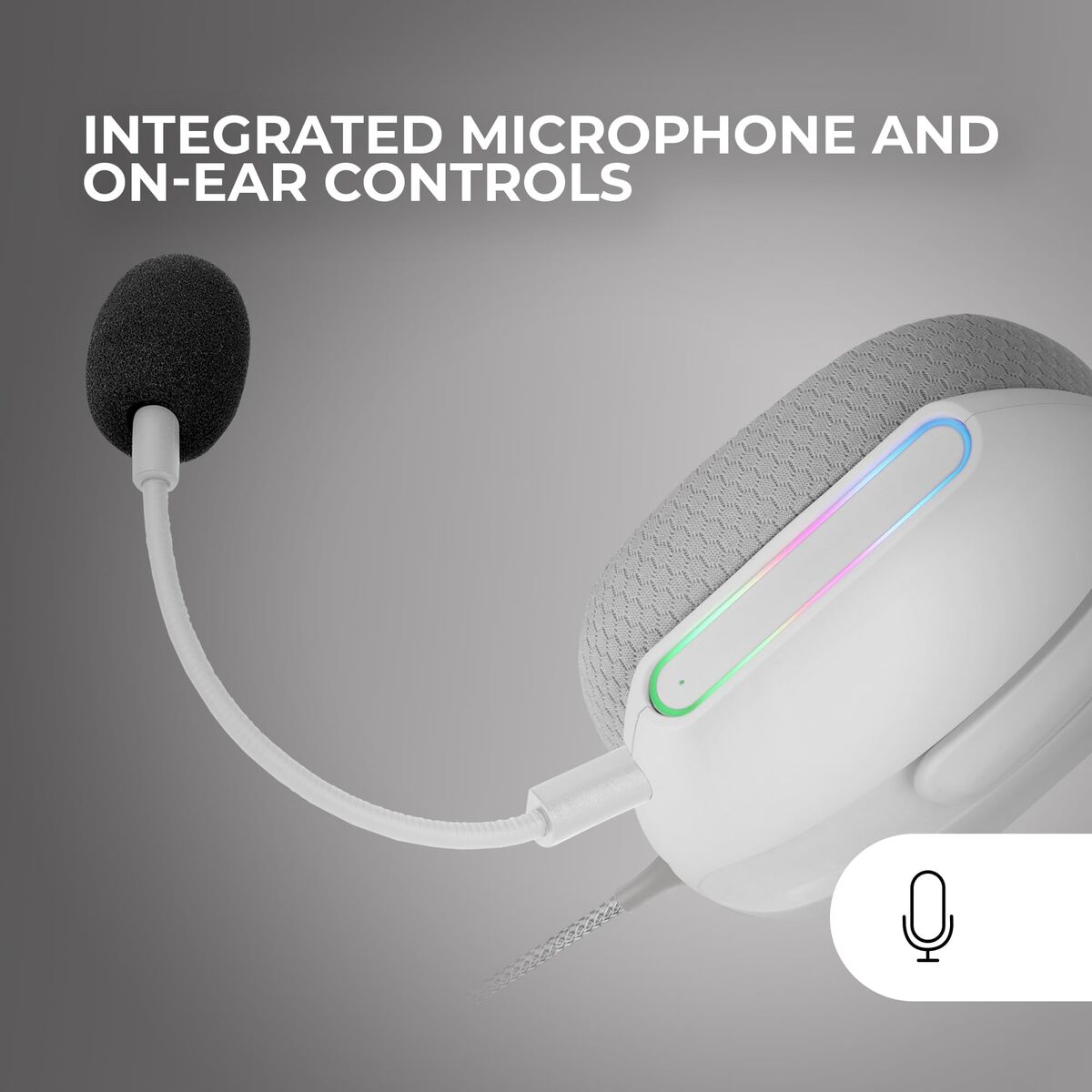 Căști cu Microfon Mars Gaming MHPROW Alb