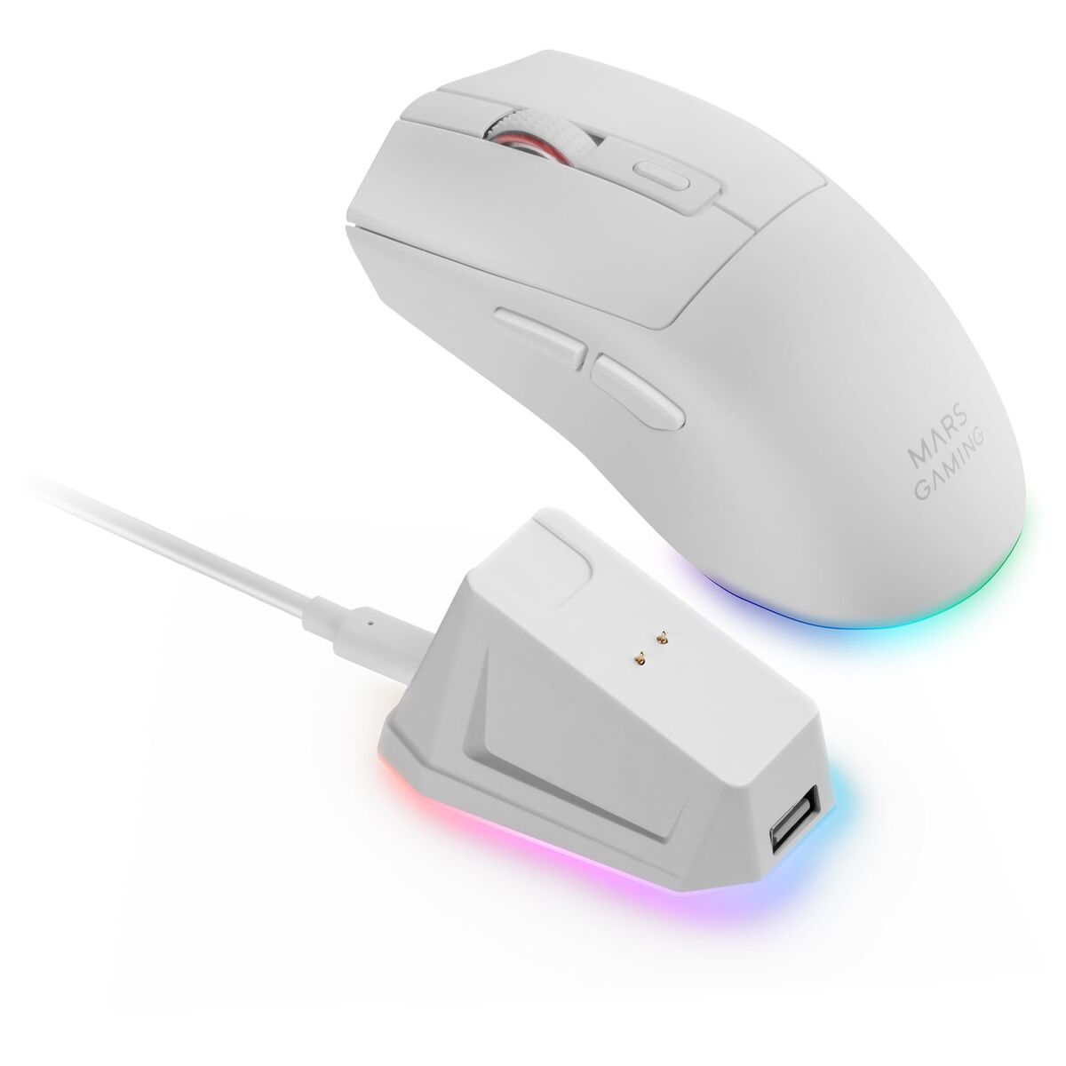 Mouse Mars Gaming MMT3W Alb Negru
