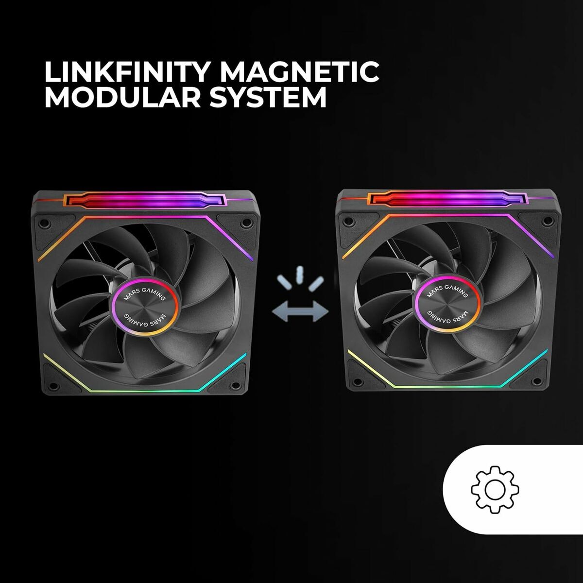 Ventilator CPU Mars Gaming MF-LINKFINITYKIT2R Ø 12 cm