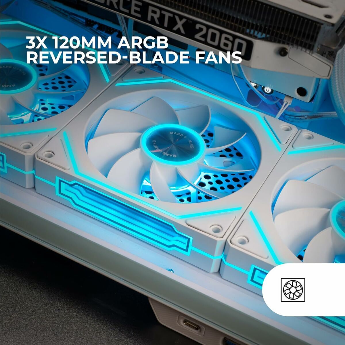 Ventilator CPU Mars Gaming MF-LINKFINITYKIT2R Ø 12 cm