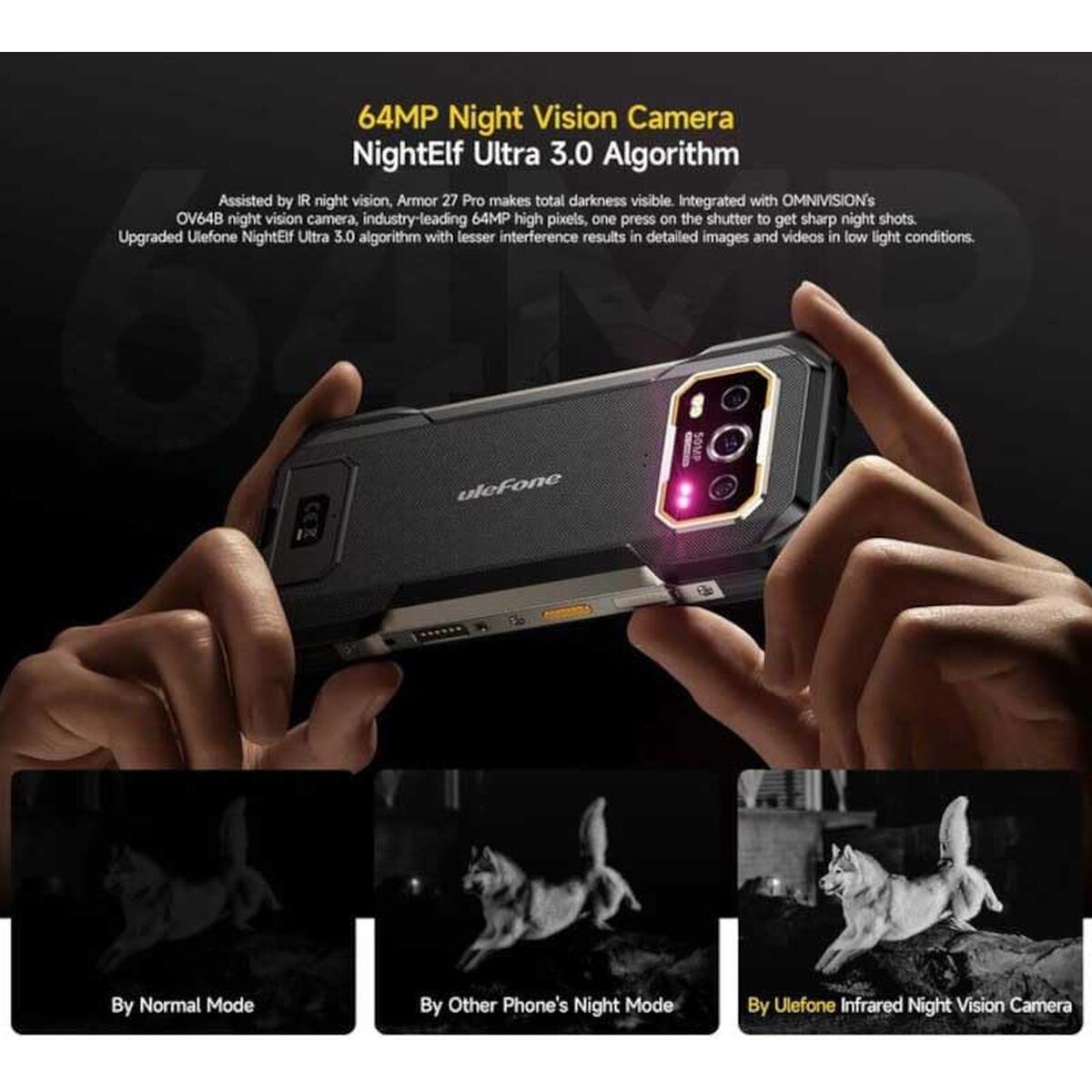 Smartphone Ulefone ARMOR 27 PRO 6,78" 12 GB RAM 256 GB Negru