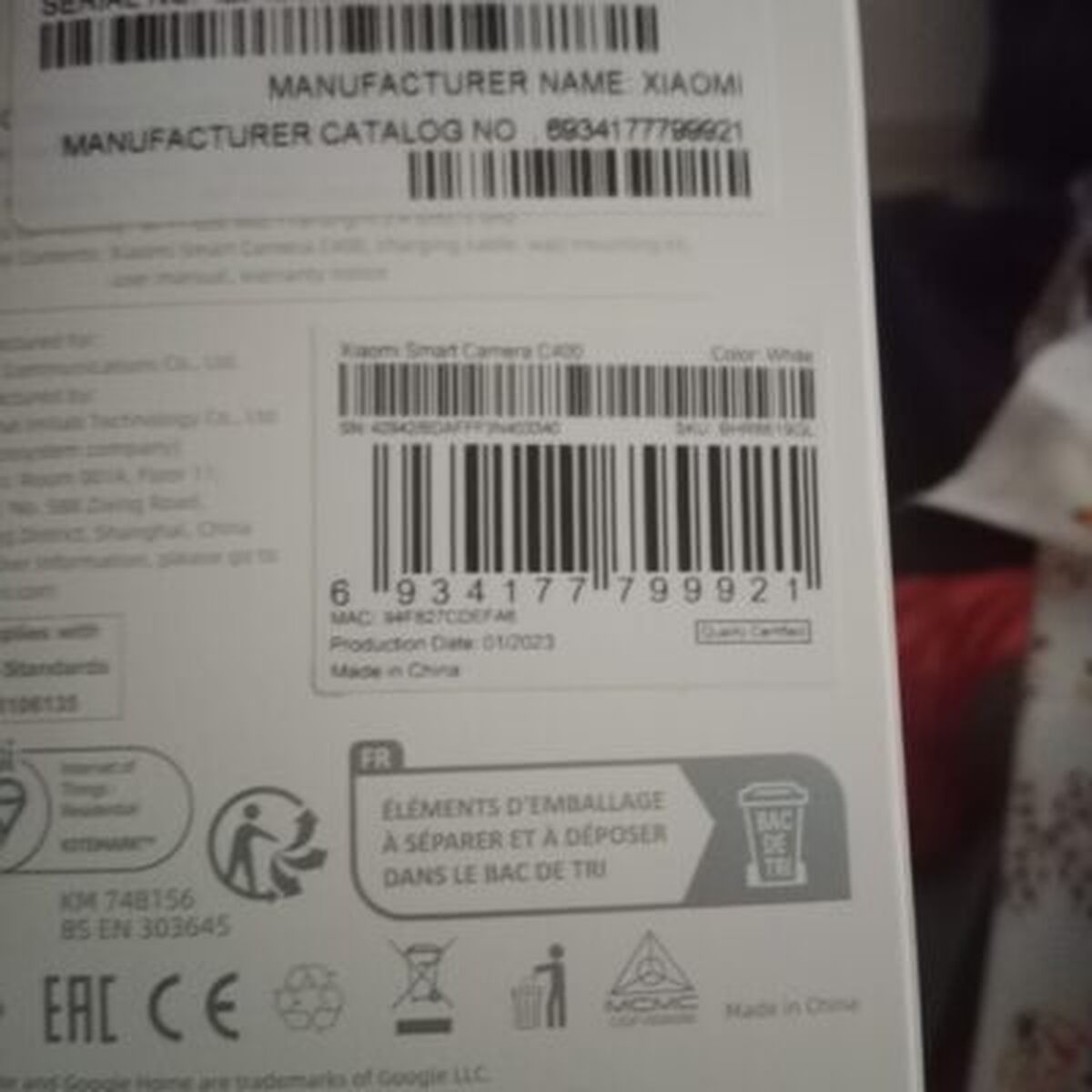 Cameră IP Xiaomi C400 Mi 360° Home Security Camera 2K