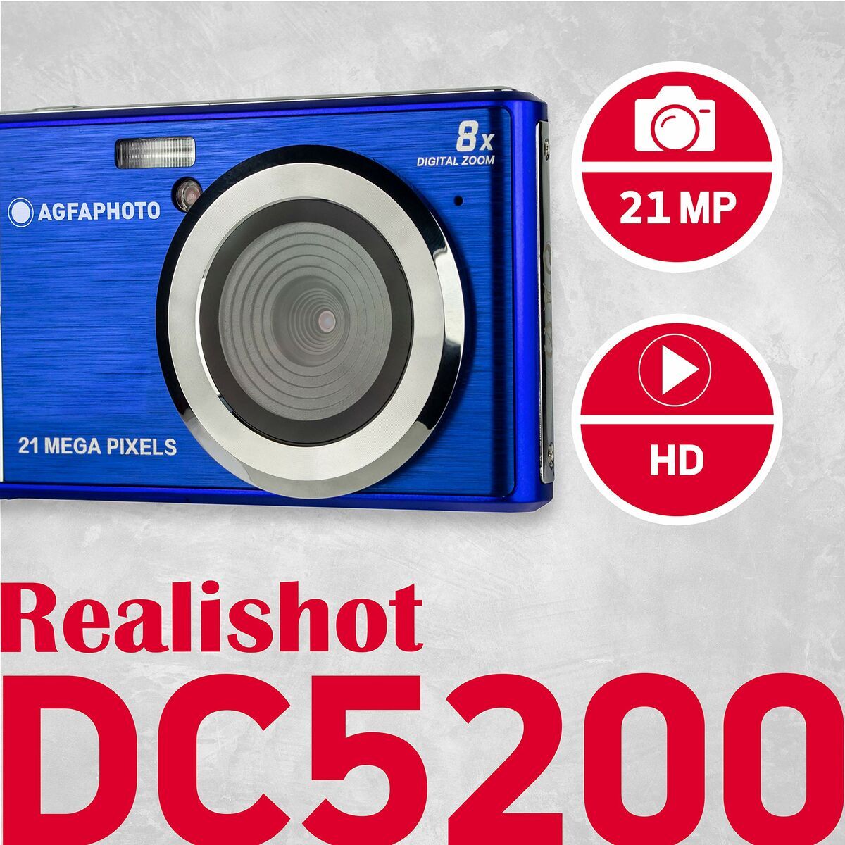 Cameră Digitală Agfa DC5200 Albastru 21 MP 2.4"