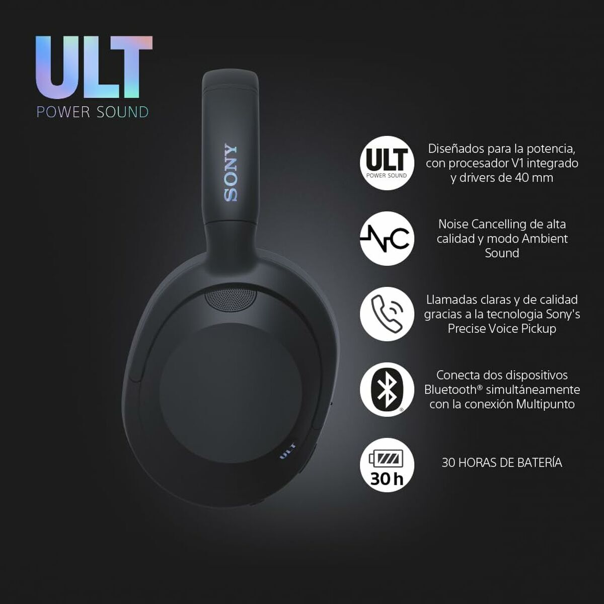 Căști Sony ULT Wear Negru