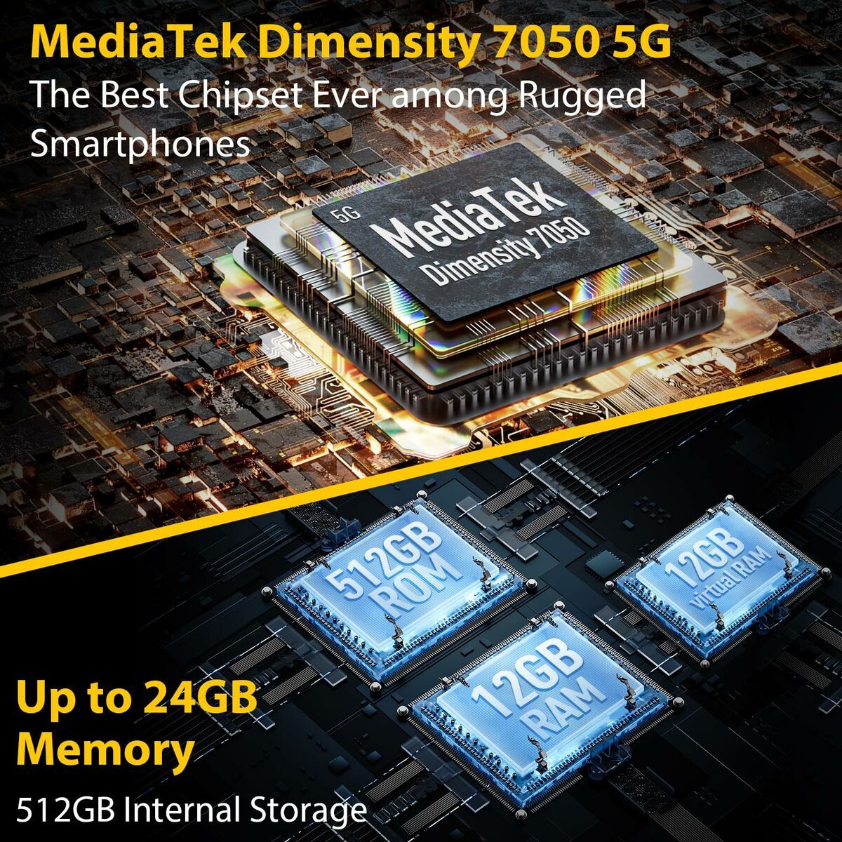 Smartphone Ulefone ARMOR 30 6,67" Mediatek Dimensity 700 12 GB RAM 512 GB Negru