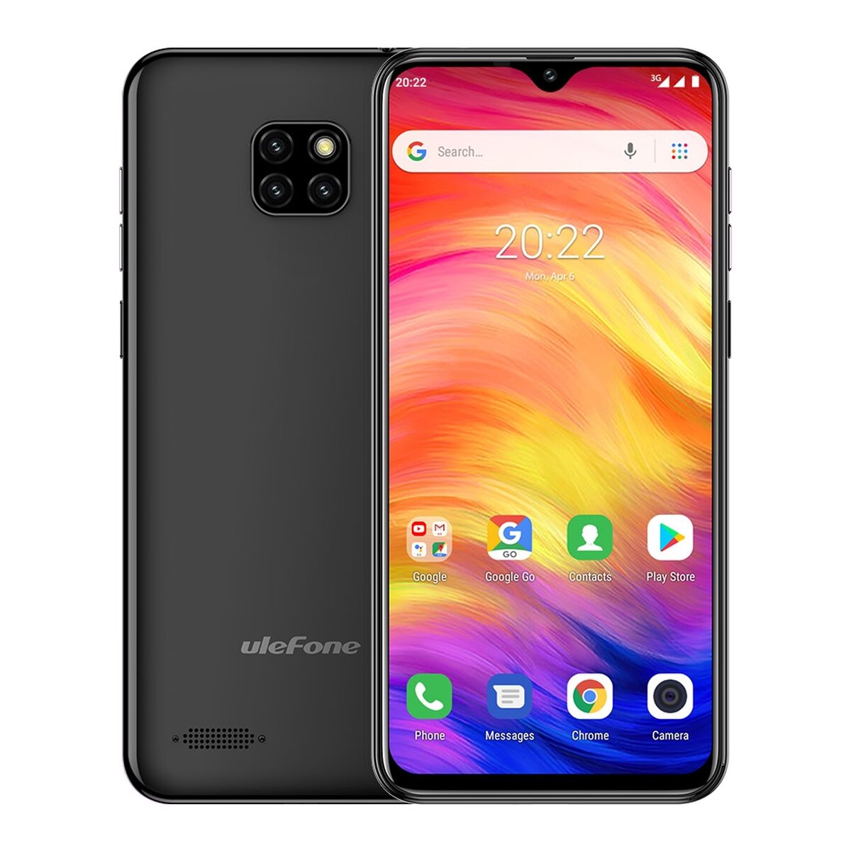 Smartphone Ulefone ARMOR 34 6,95" MediaTek Dimensity 9000 16 GB RAM 512 GB Negru Midnight black