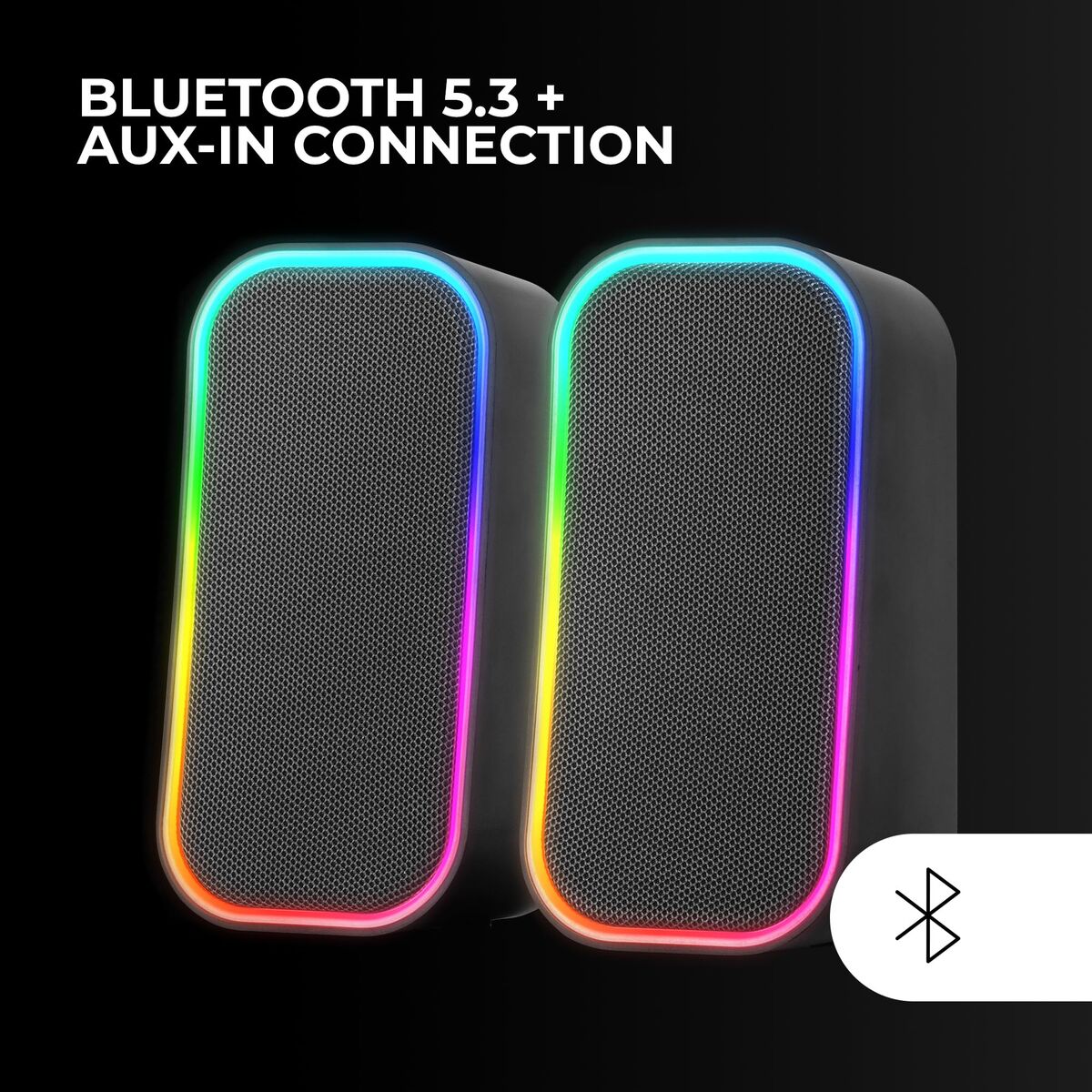 Difuzoare PC Mars Gaming MSOM Negru 20 W