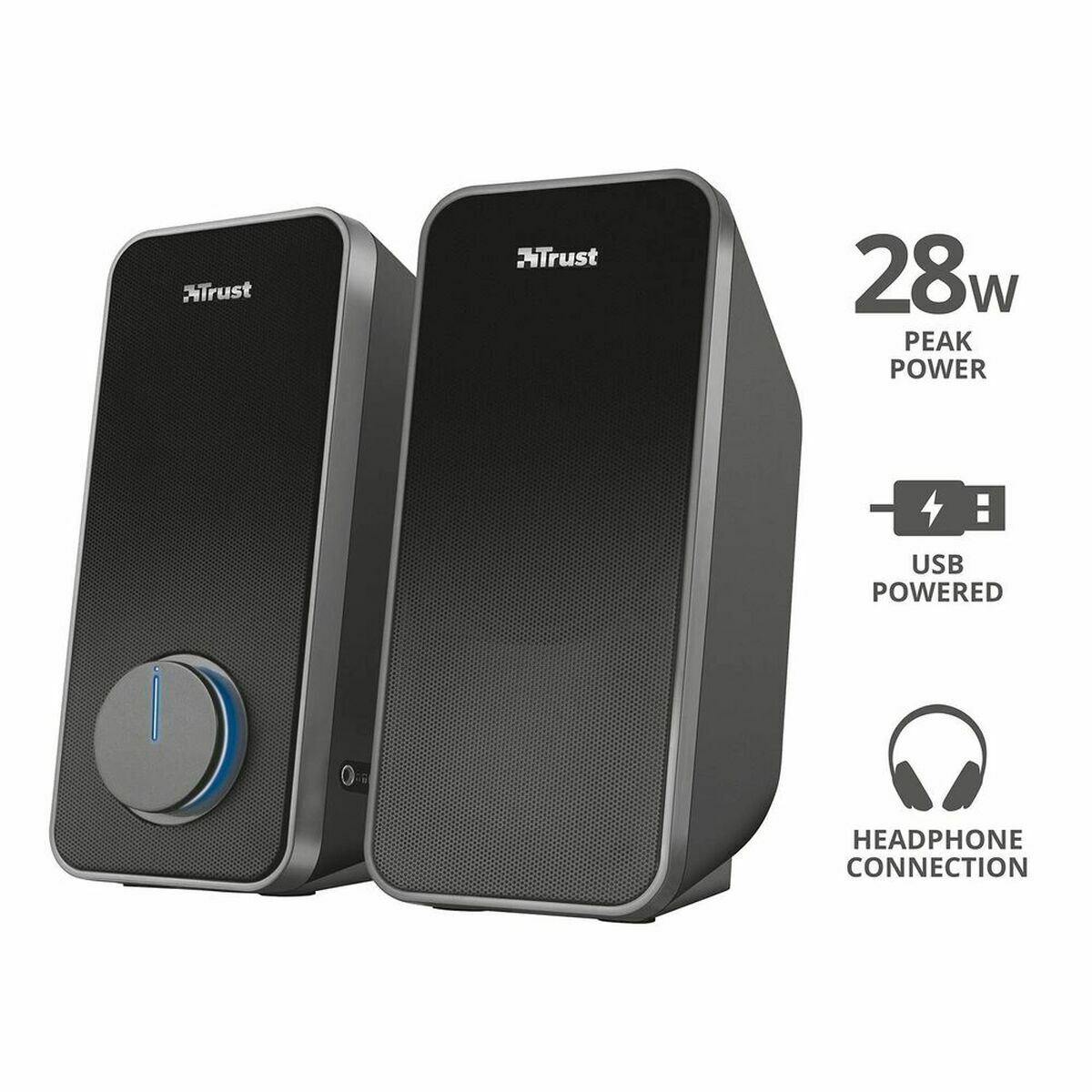 Difuzoare PC Trust 20179 28 W Negru