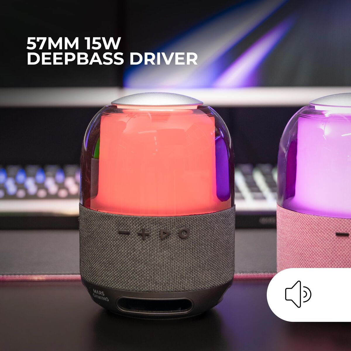 Difuzoare PC Mars Gaming MSFLOW Negru 15 W 4 W