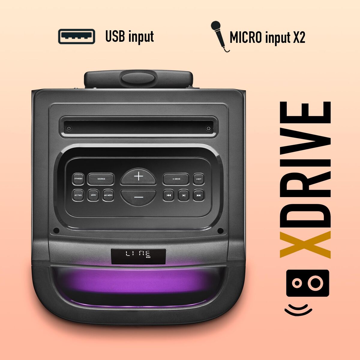 Difuzoare NGS WILDSPACE1 Negru 180 W