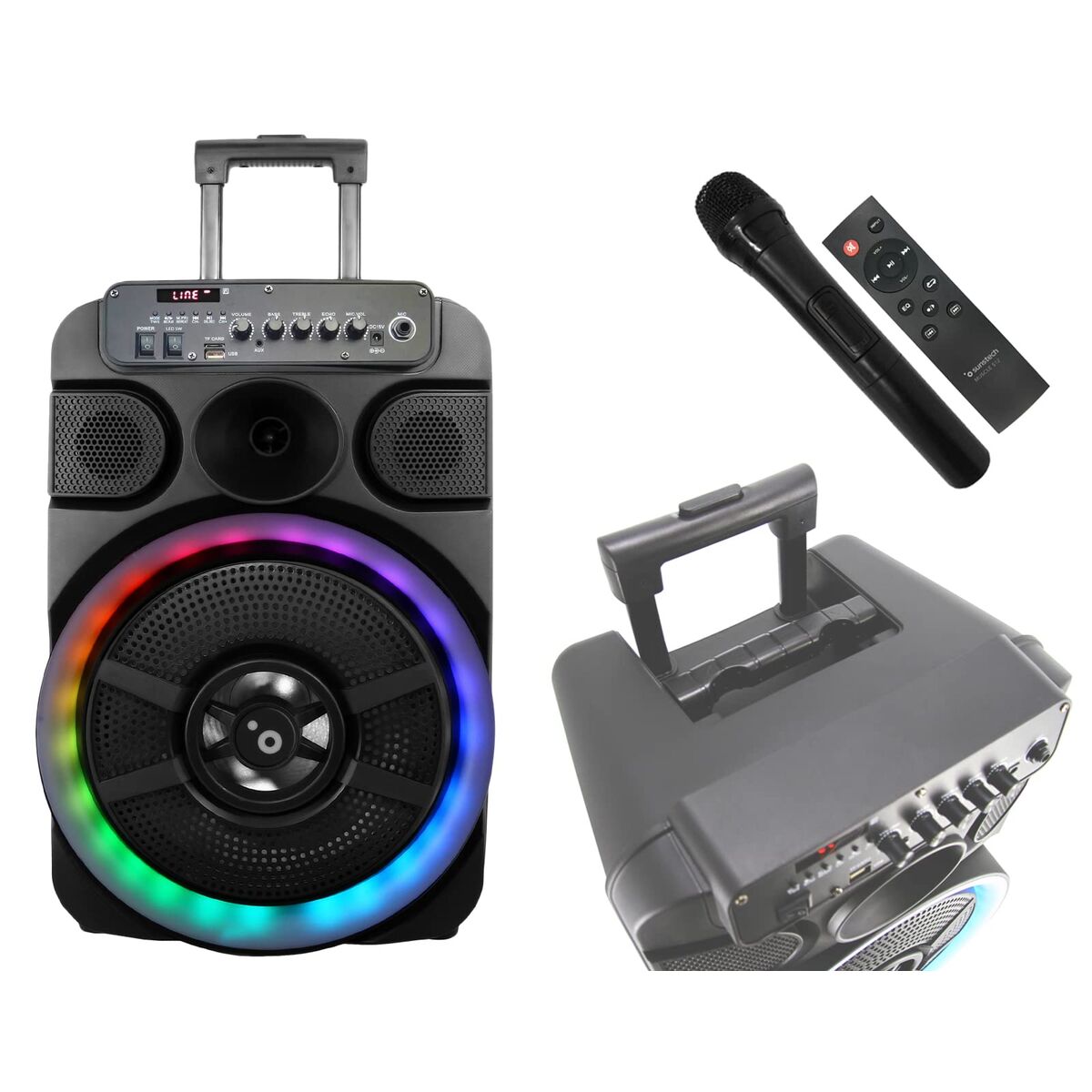 Difuzor Bluetooth Portabil Sunstech Muscles 12 Negru