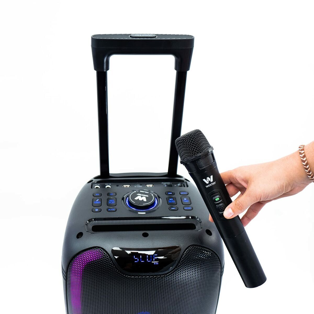Difuzor Bluetooth Portabil cu Microfon Woxter Rock'n'Roller ST Negru 100 W