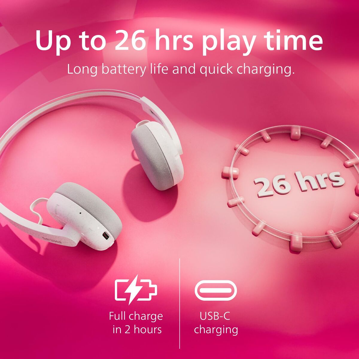 Căști Philips TAH2000WT Alb