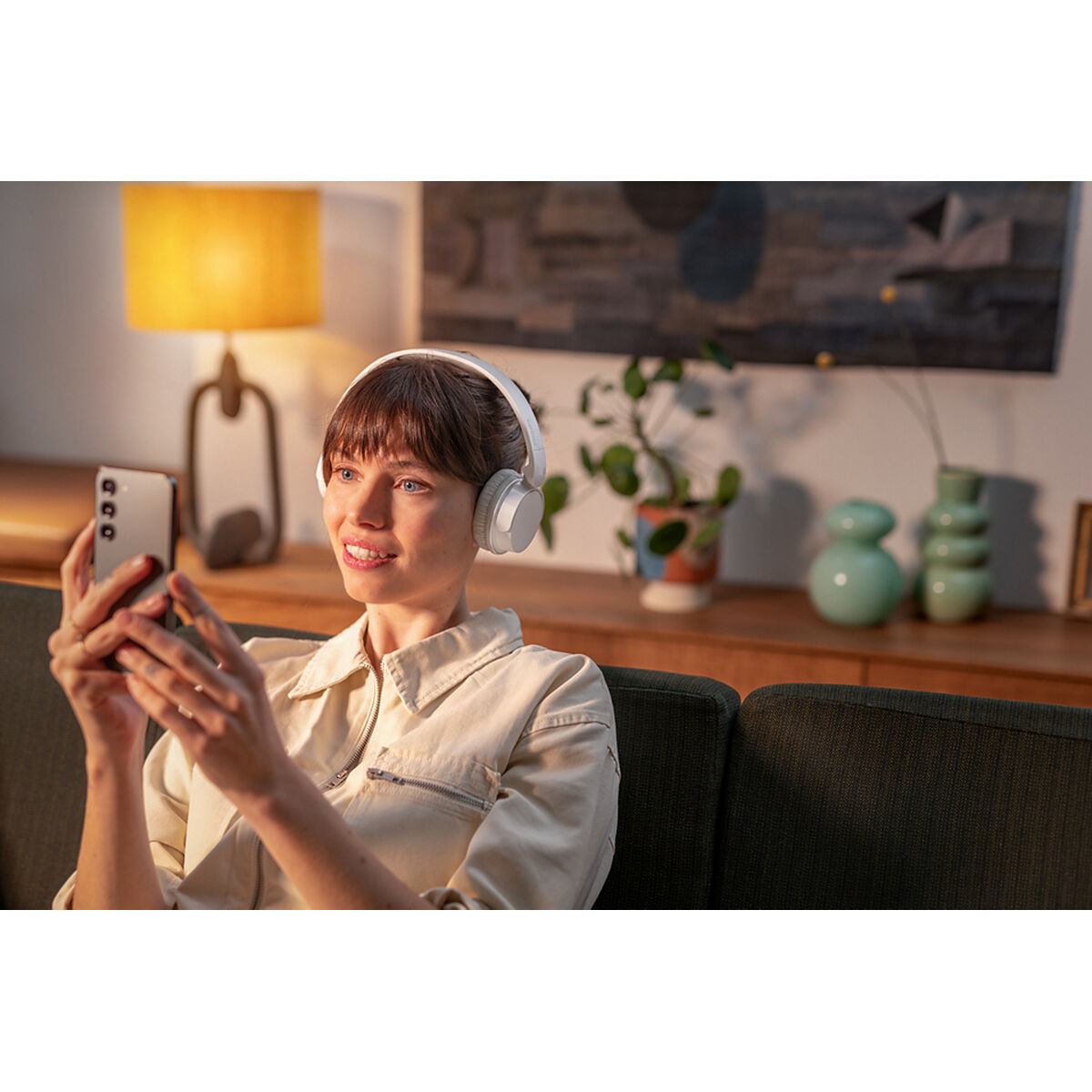 Căști Bluetooth cu Microfon Philips TAH3209WT Alb