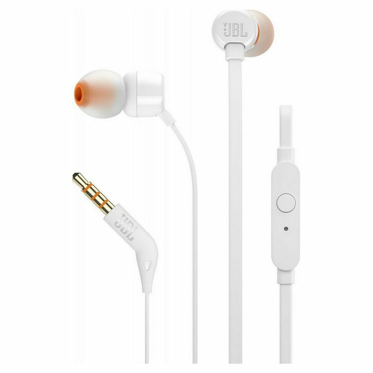 Căști cu Microfon JBL T110 Alb