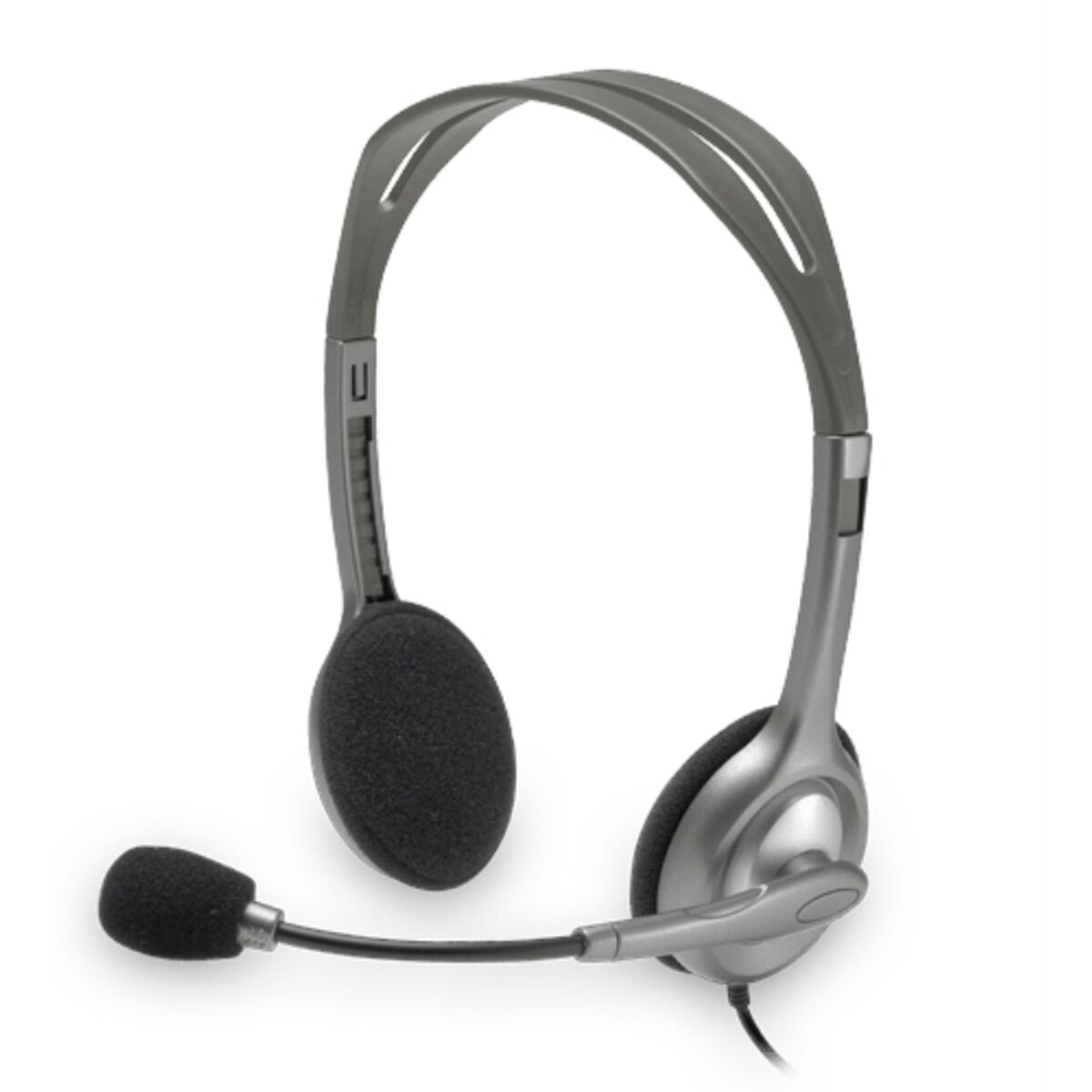 Căști cu Microfon Logitech LGT-H110 Negru Gri