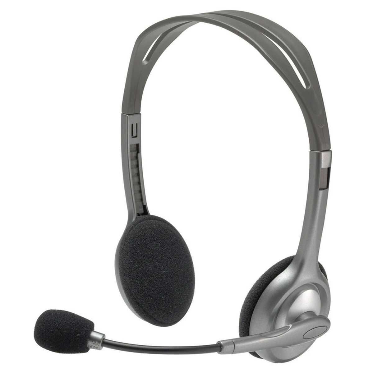 Căști cu Microfon Logitech LGT-H110 Negru Gri
