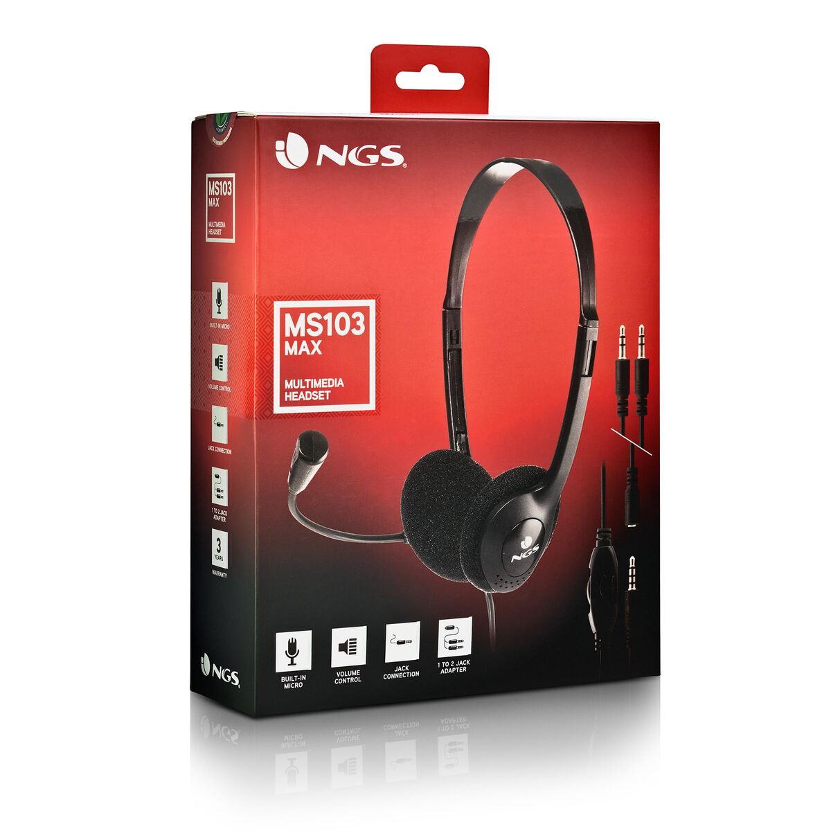 Căști cu Microfon NGS MS103MAX Negru