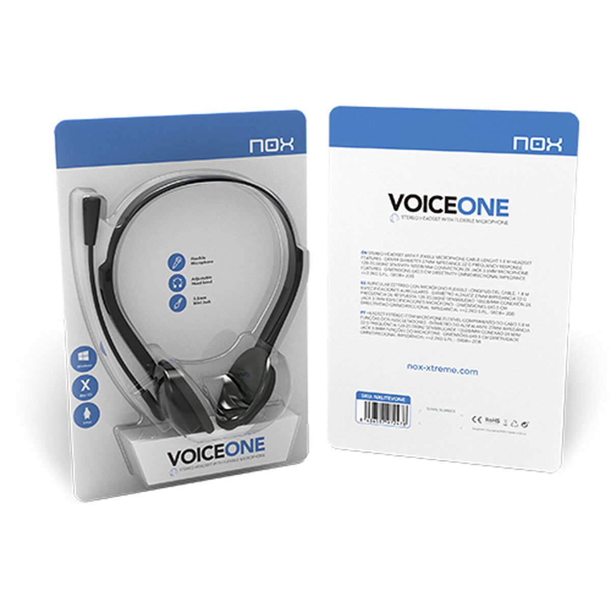 Căști cu Microfon Nox Voice One