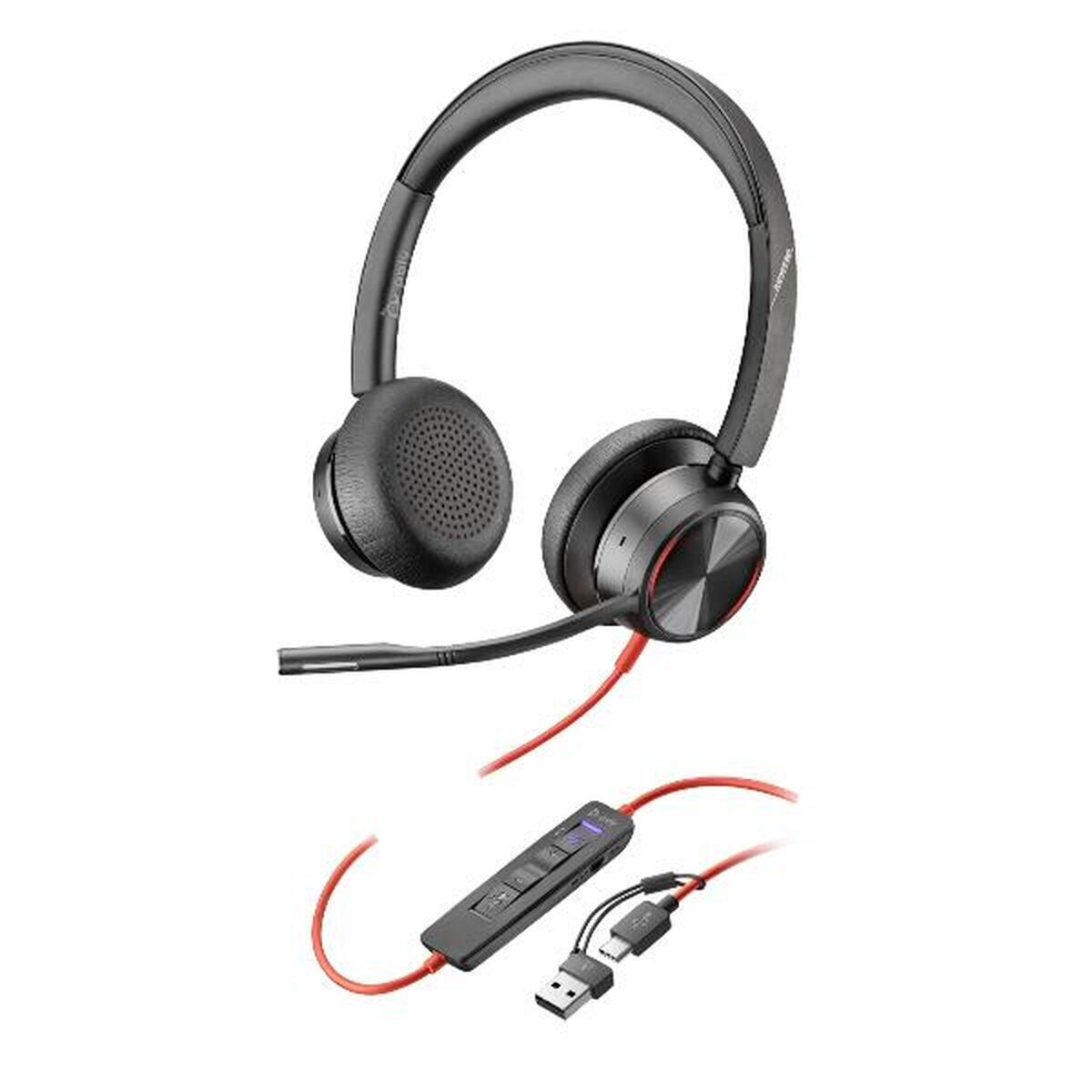 Căști cu Microfon Poly 8X225AA Negru