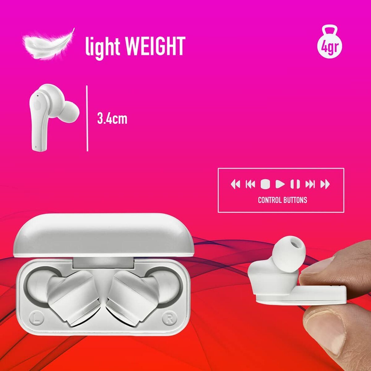 Căști Bluetooth NGS ARTICA BLOOM