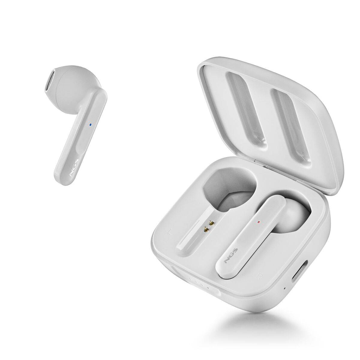 Căști cu Microfon NGS ARTICAMOVEWHITE Alb