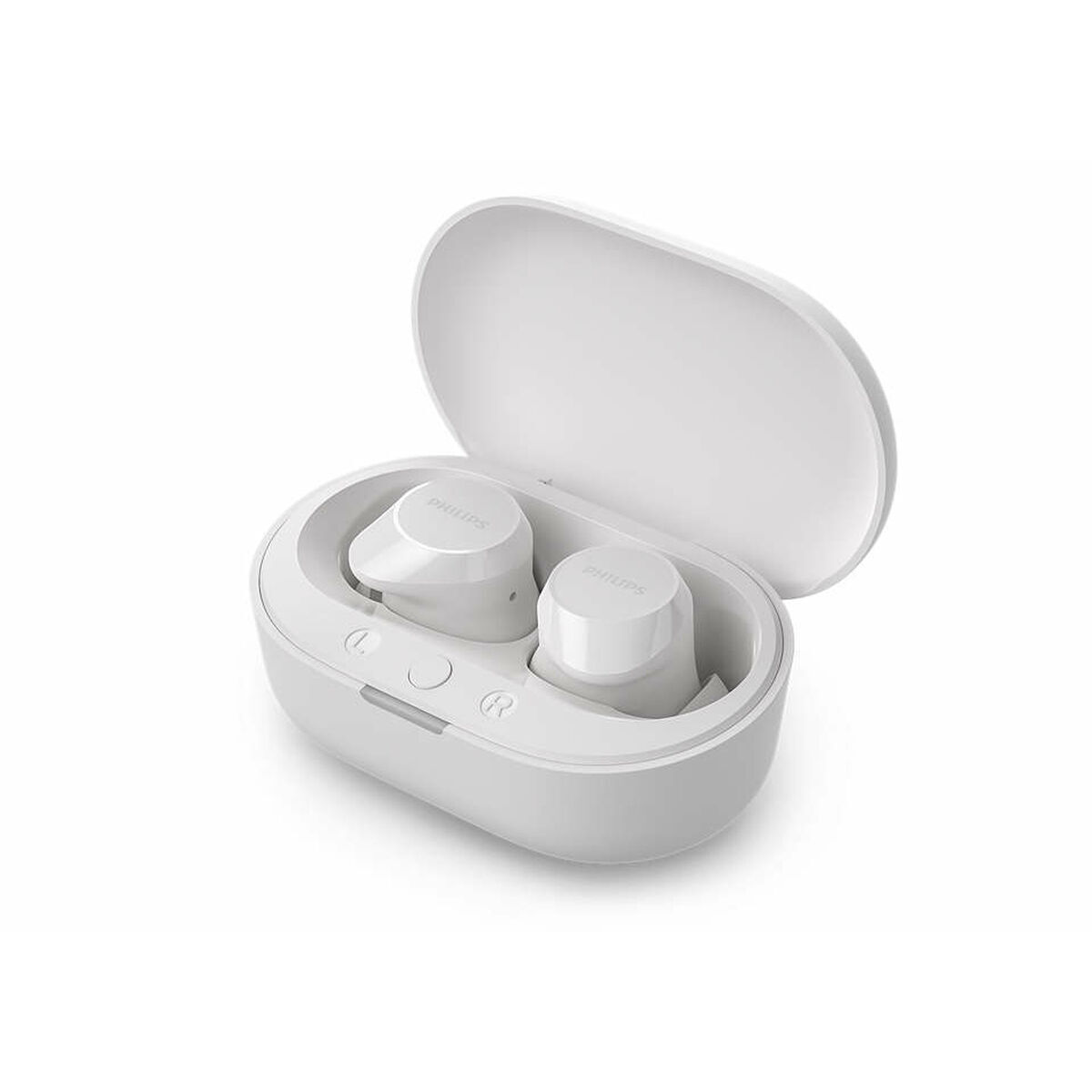 Căști fără fir cu carcasă de încărcare Philips TAT1209WT Alb