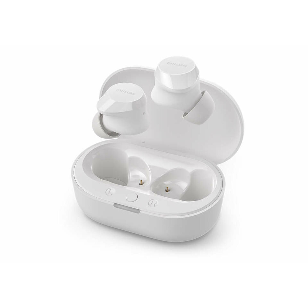 Căști fără fir cu carcasă de încărcare Philips TAT1209WT Alb