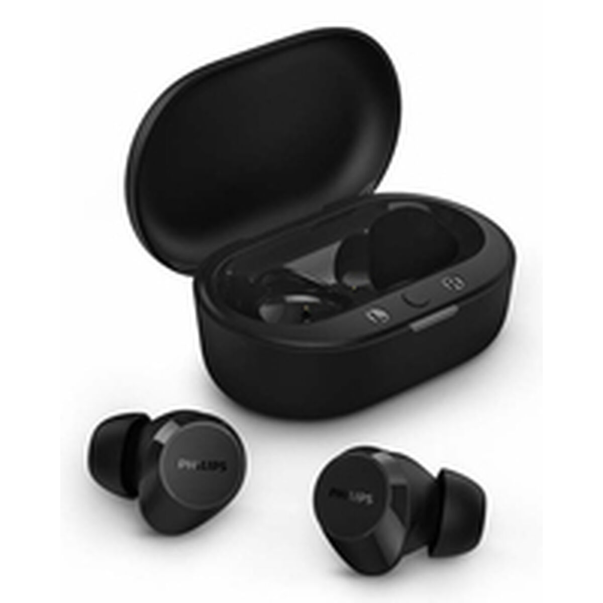 Căști fără fir cu carcasă de încărcare Philips TAT1209BK Negru