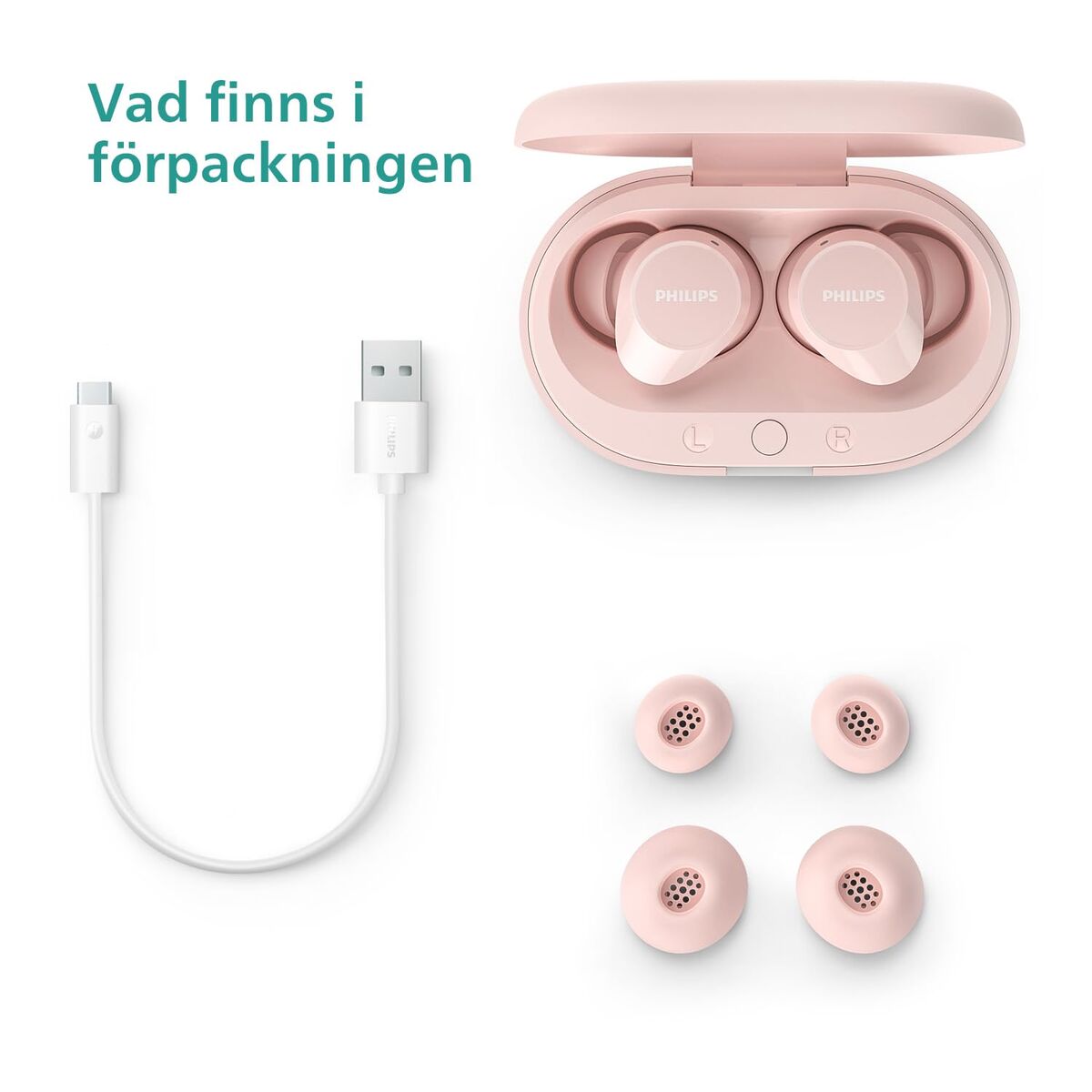 Căști Philips TAT1209PK Roz