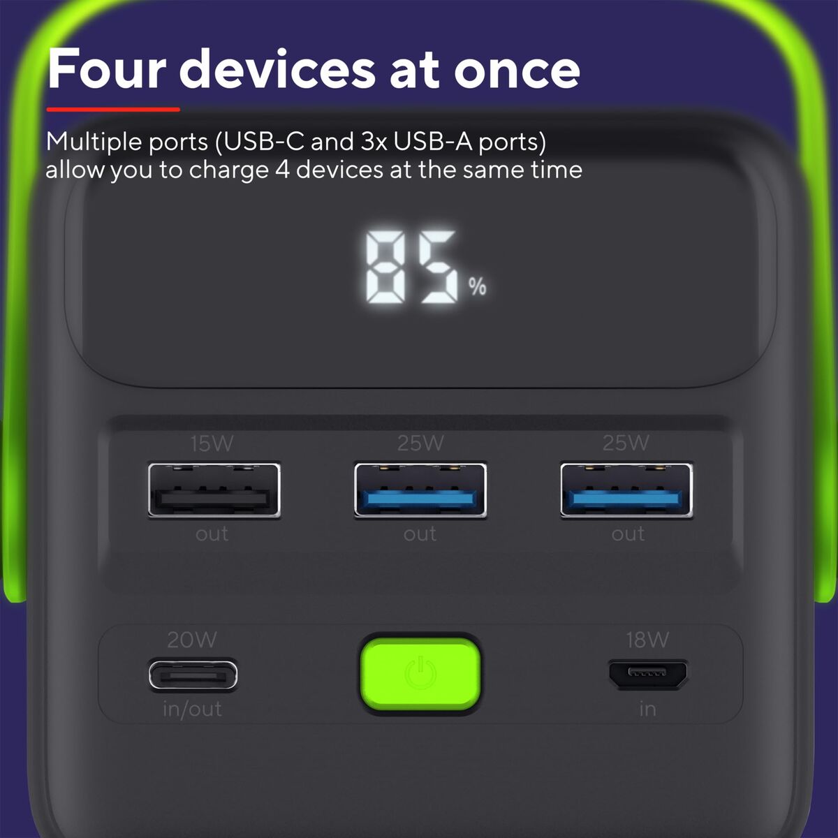 Powerbank Trust Redoh XXL Negru