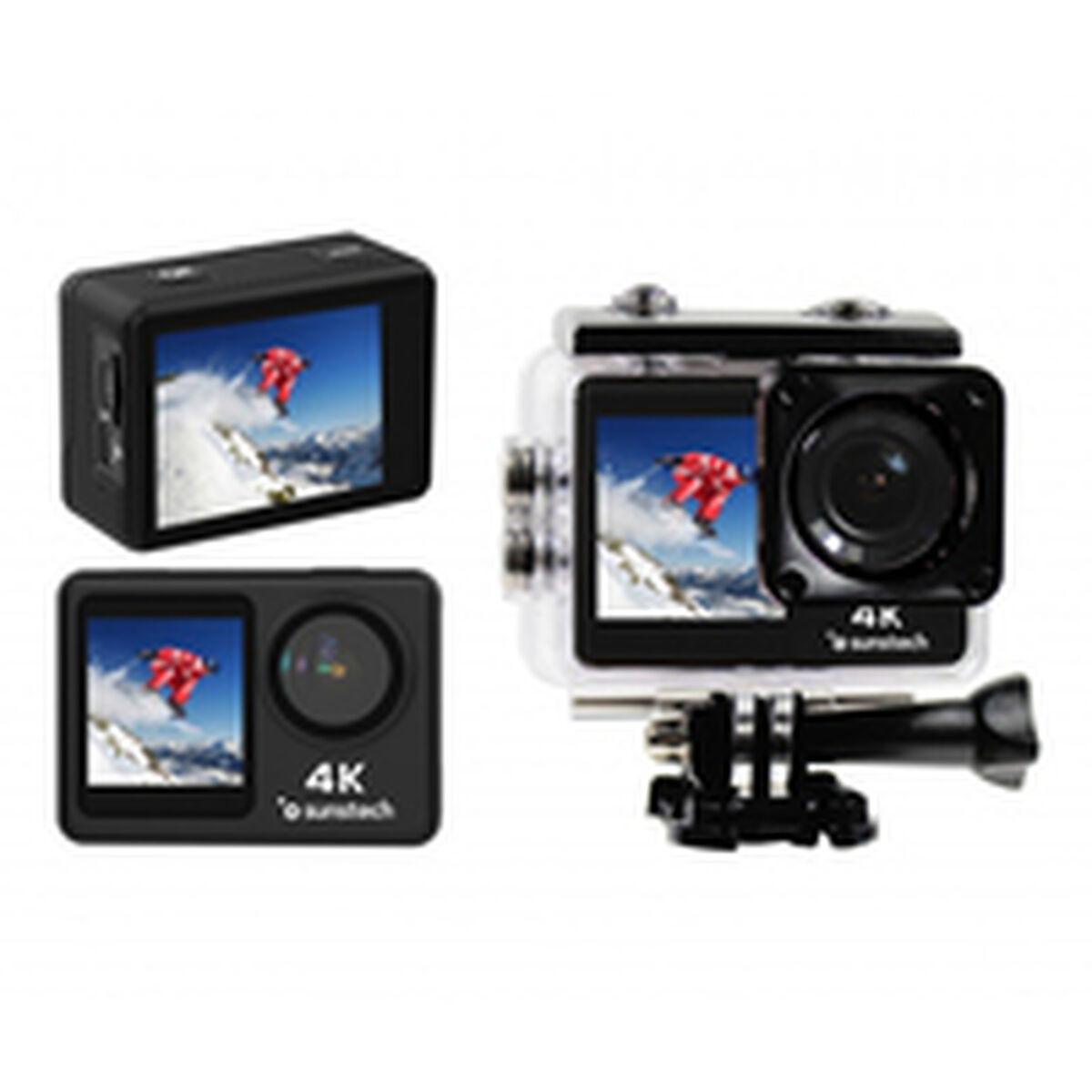 Cameră Sportivă Sunstech ADVENTURE4KBK Negru