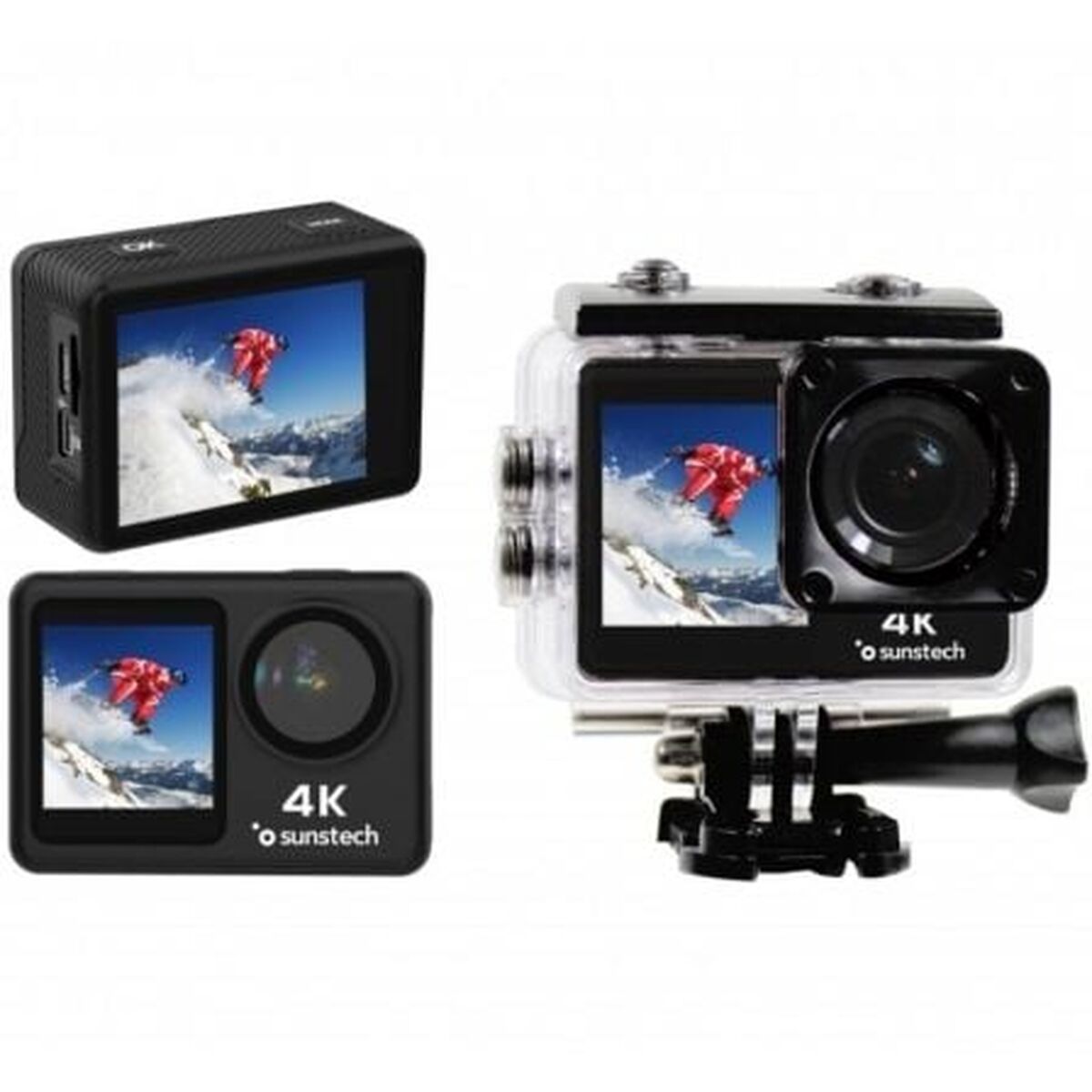 Cameră Sportivă Sunstech ADVENTURE4KBK Negru
