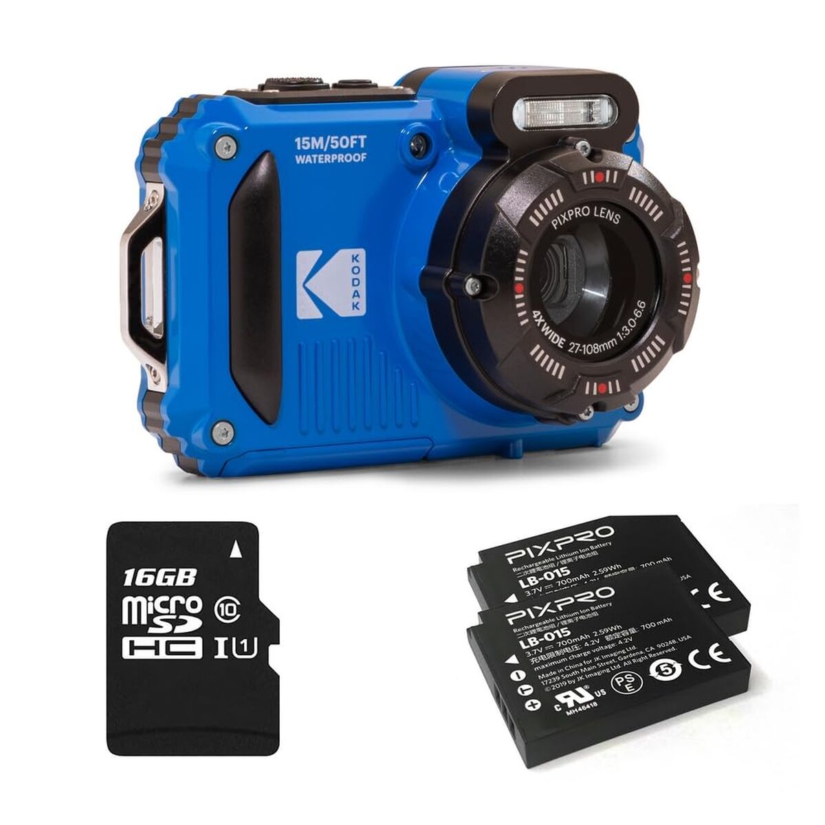 Aparat foto digital pentru copii Kodak WPZ2BL6 Albastru 16 MP