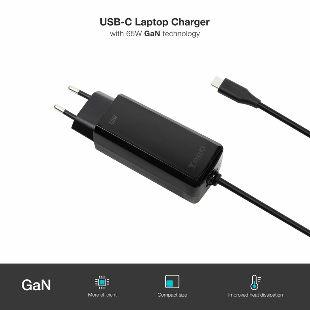 Încărcător pentru Laptop TooQ TQLC-USBCGAN65PD-C 65 W