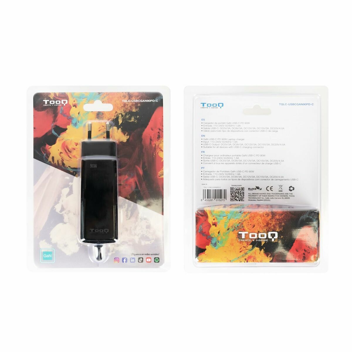 Încărcător pentru Laptop TooQ TQLC-USBCGAN90PD-C 90 W
