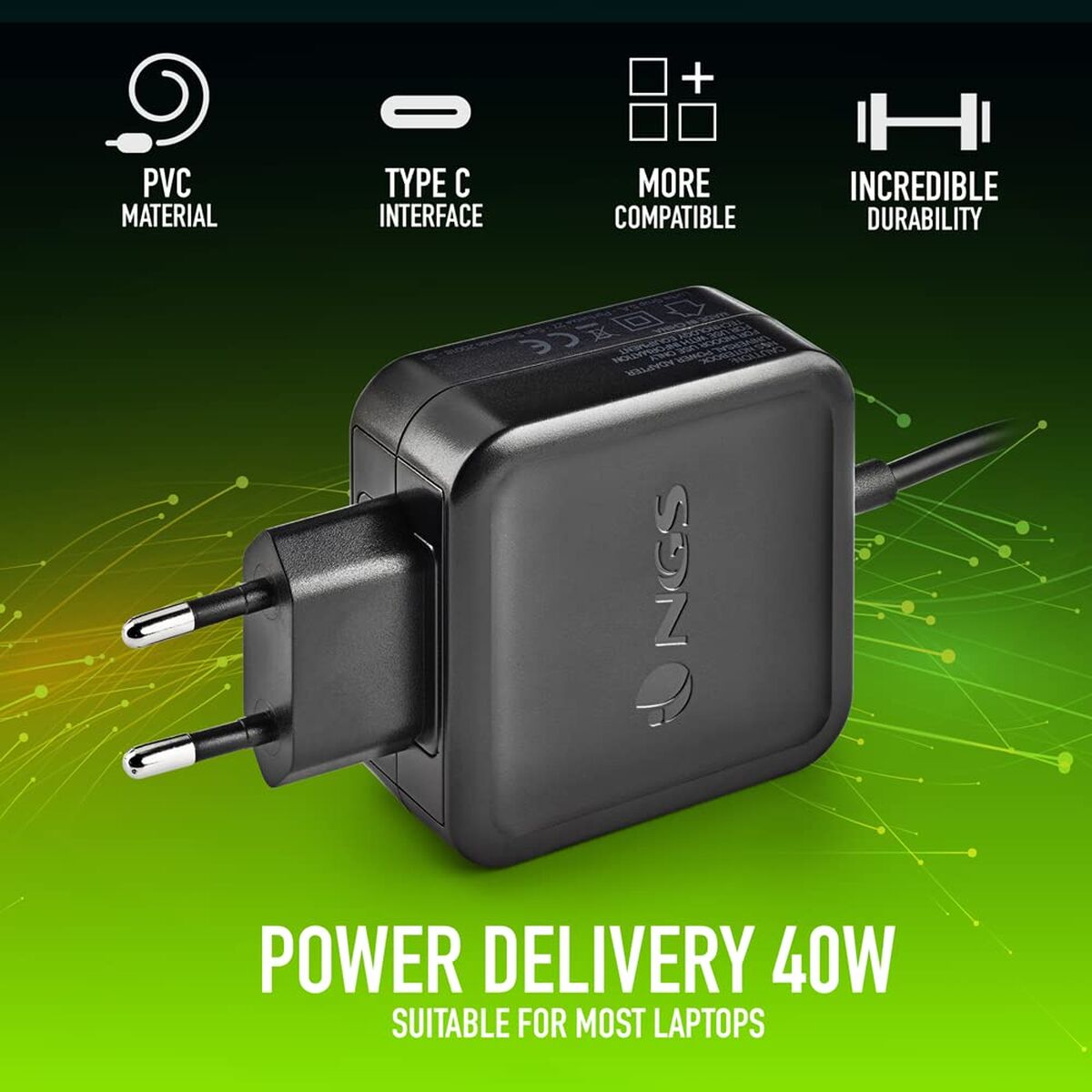 Încărcător pentru Laptop NGS W-45W TYPEC 45 W