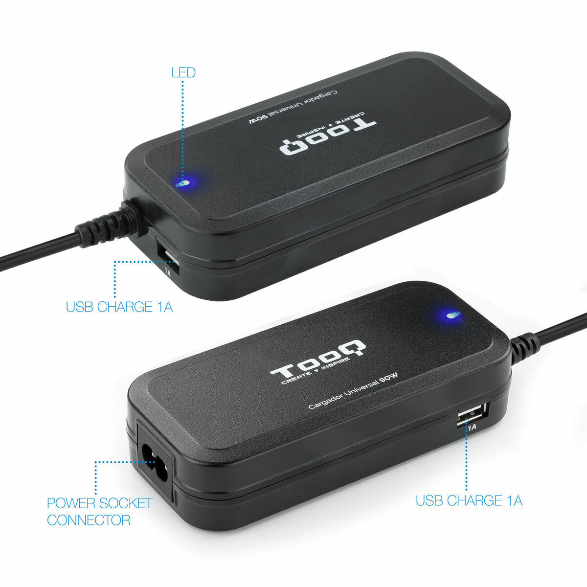 Încărcător pentru Laptop TooQ TQLC-90BS02AT 90 W