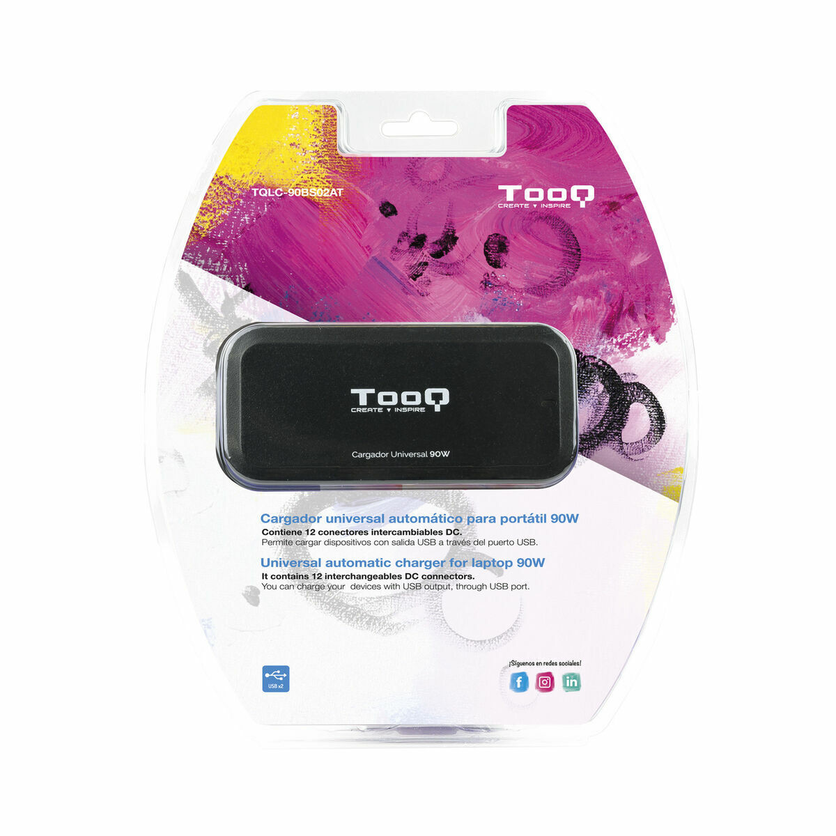Încărcător pentru Laptop TooQ TQLC-90BS02AT 90 W