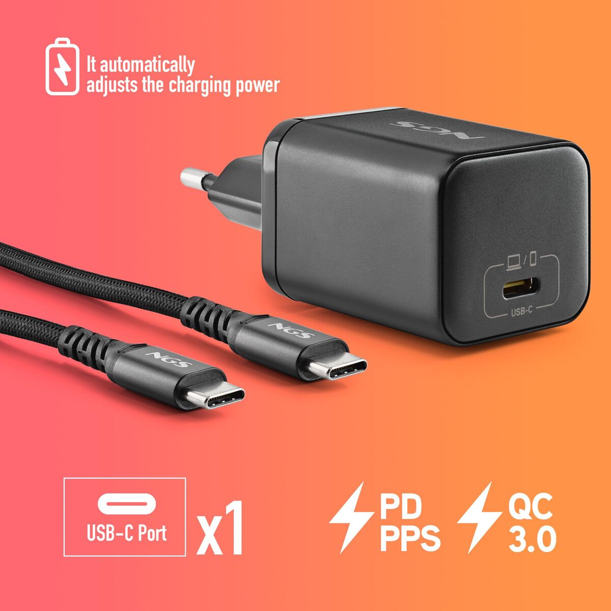 Încărcător pentru Laptop NGS NGS-ACCESORIOS-0376