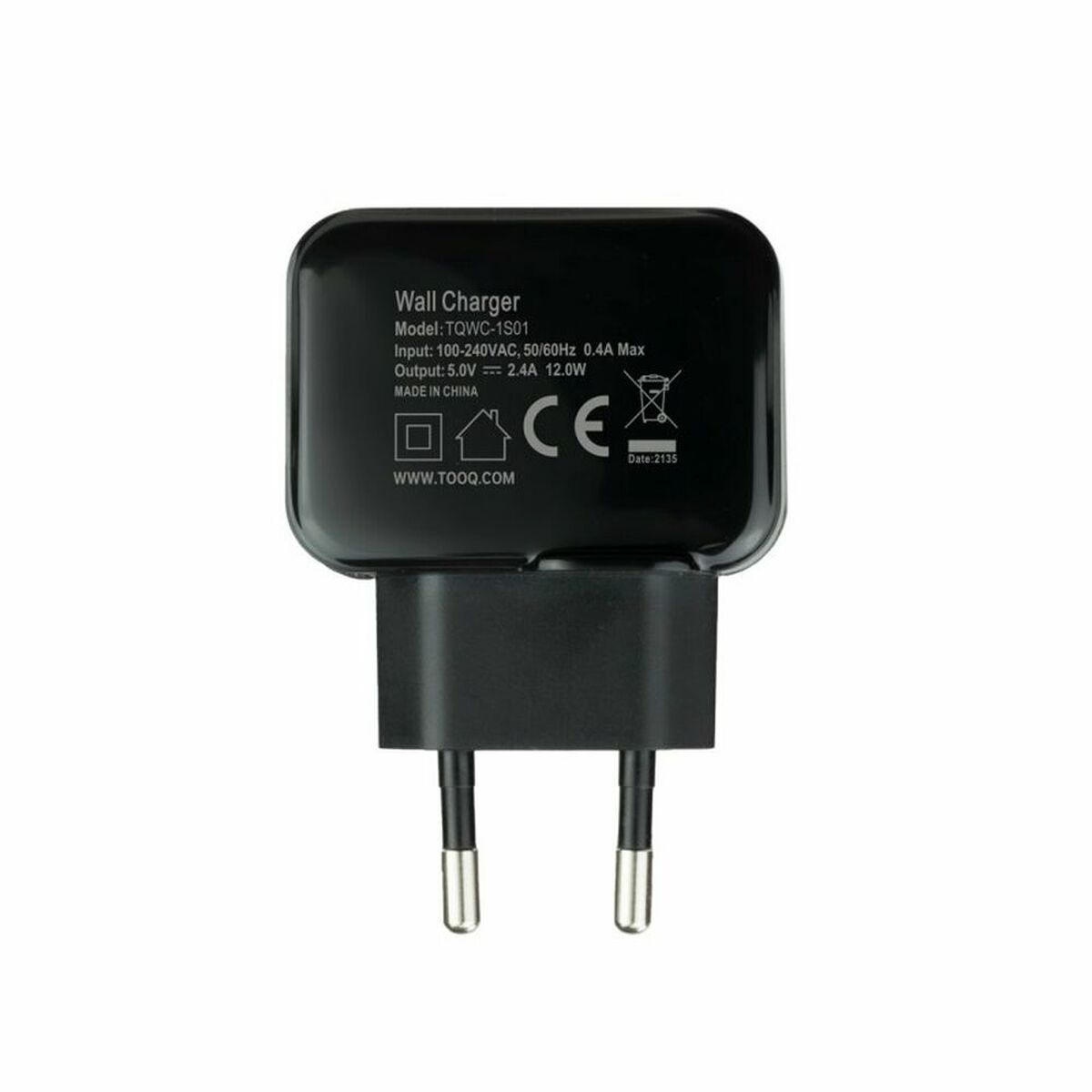 Încărcător de Perete TooQ TQWC-1S01 Negru 12 W