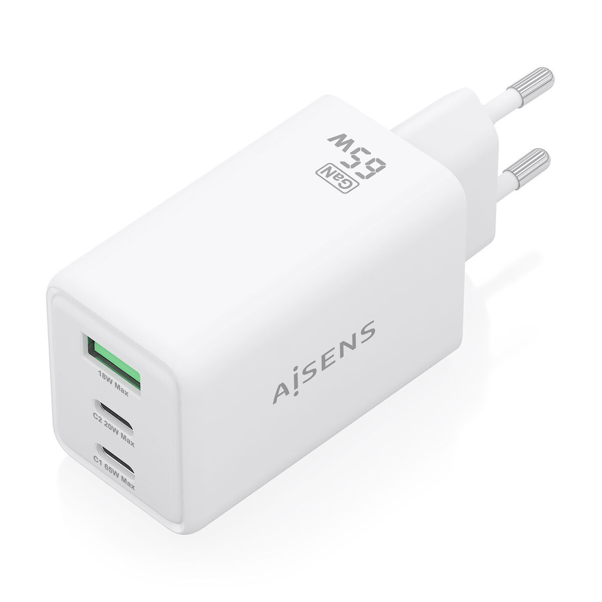 Încărcător de Perete Aisens ASCH-65W3P072-W Alb 65 W
