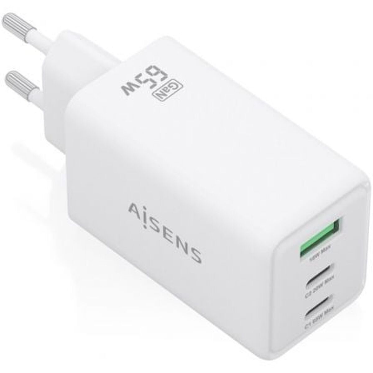 Încărcător de Perete Aisens ASCH-65W3P072-W Alb 65 W