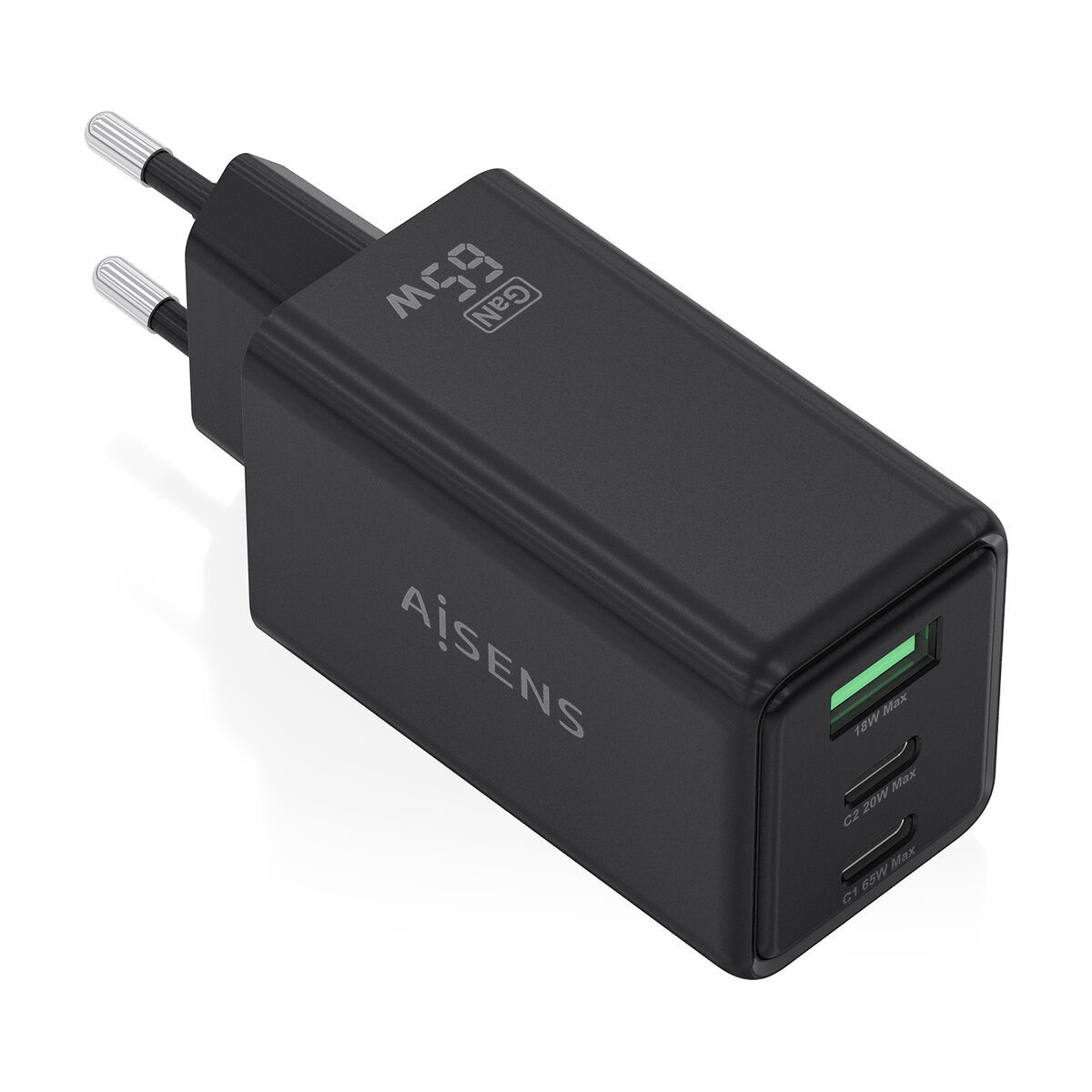 Încărcător de Perete Aisens ASCH-65W3P073-BK Negru 65 W