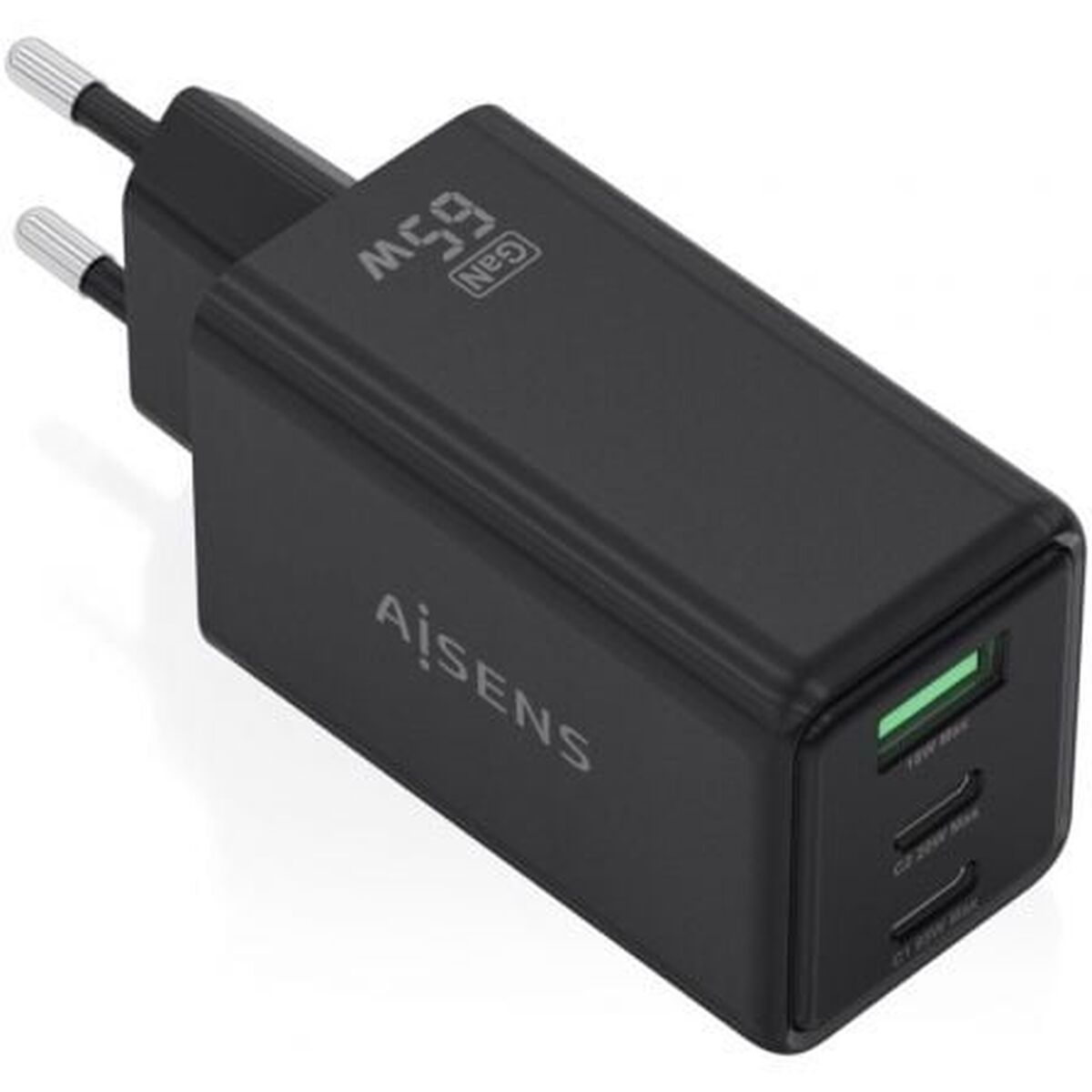 Încărcător de Perete Aisens ASCH-65W3P073-BK Negru 65 W