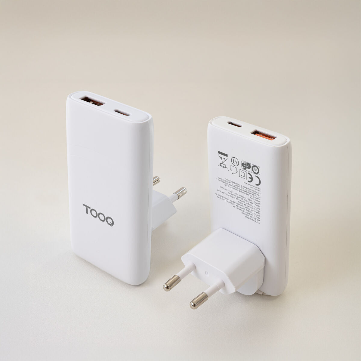 Încărcător de Perete TooQ TQWC-GANSL65W1A1C Alb 65 W